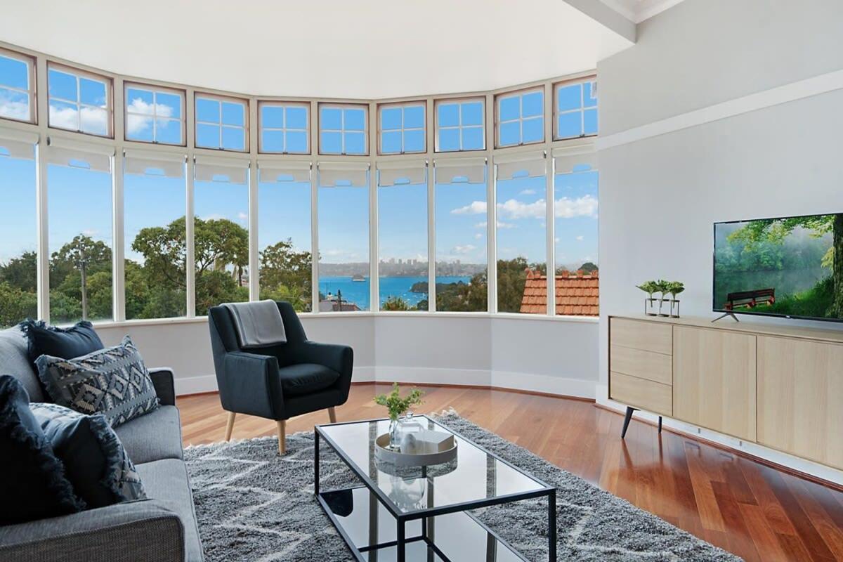 Huge Harbour View Apartment In Historic Home Sídney Exterior foto